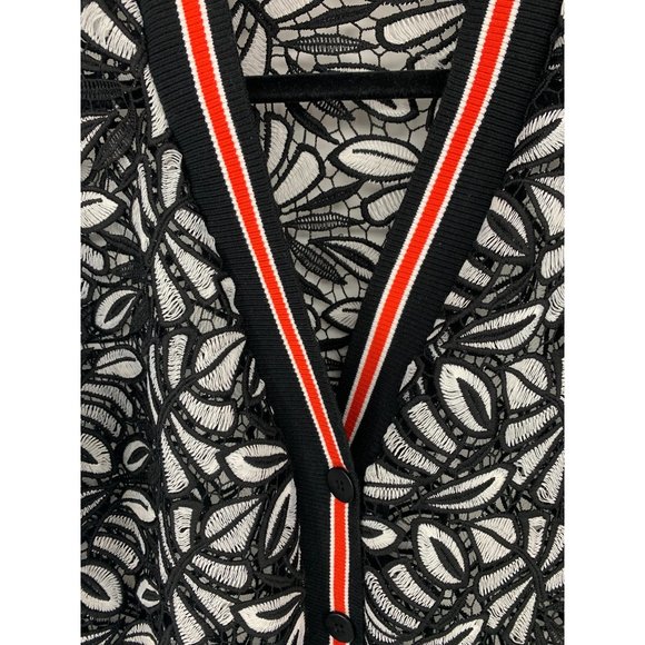 Dolce Cabo Black and White Cardigan Size L - Picture 5 of 12